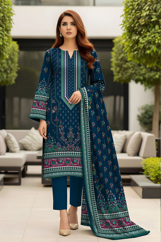 3pc Print Vintax Peach Bareeza 6580