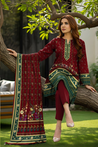 3pc Print Vintax Peach Bareeza 6581 3pc Print Vintax Peach Bareeza 6581