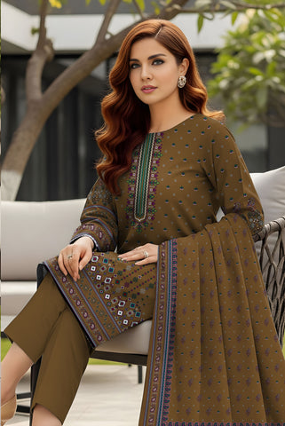 3pc Print Vintax Peach Bareeza 6582 3pc Print Vintax Peach Bareeza 6582