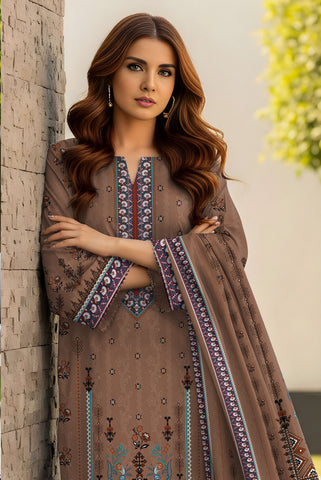 3pc Print Vintax Peach Bareeza 6583 3pc Print Vintax Peach Bareeza 6583