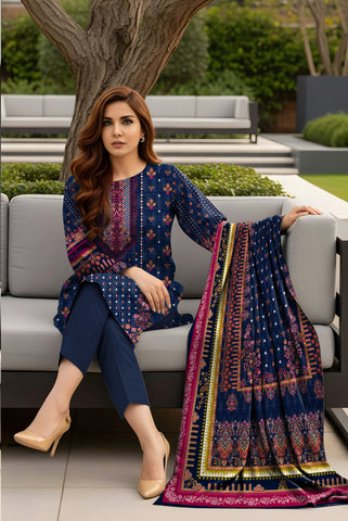 3pc Print Vintax Peach Bareeza 6585 3pc Print Vintax Peach Bareeza 6585