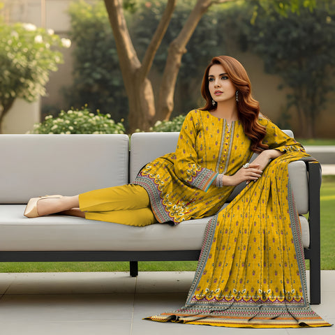 3pc Print Vintax Peach Bareeza 6586 3pc Print Vintax Peach Bareeza 6586