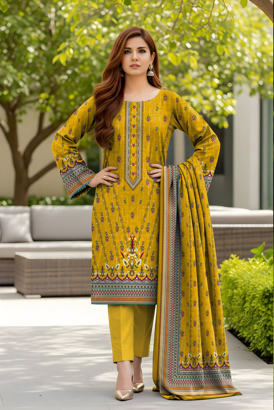 3pc Print Vintax Peach Bareeza 6586