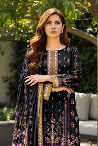 3pc Print Vintax Peach Bareeza 6589 3pc Print Vintax Peach Bareeza 6589