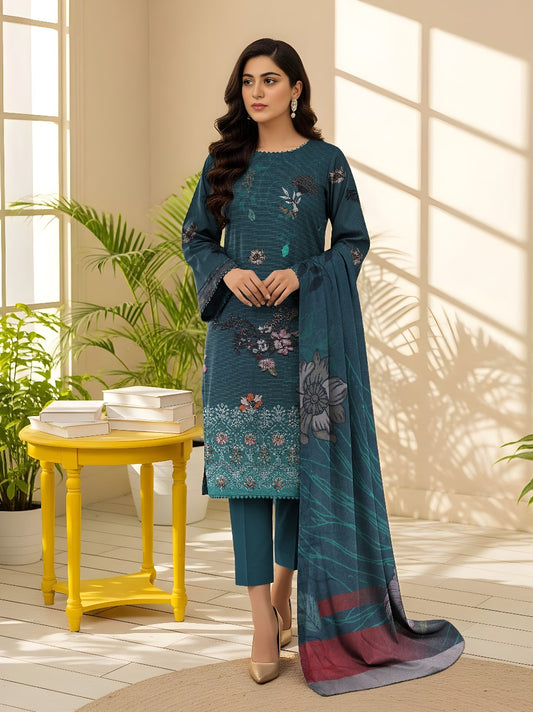 3pc Print EMB Viscose Bareeze V-2541