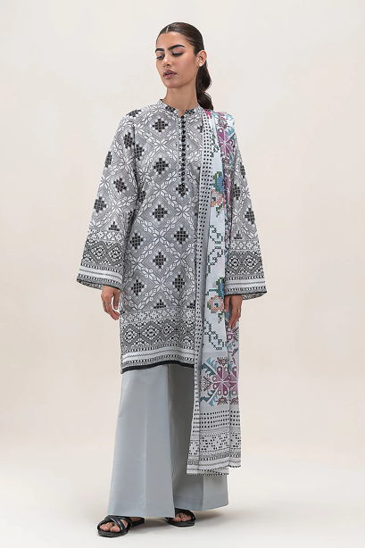 Print 3pc Bechtree Linen V-5