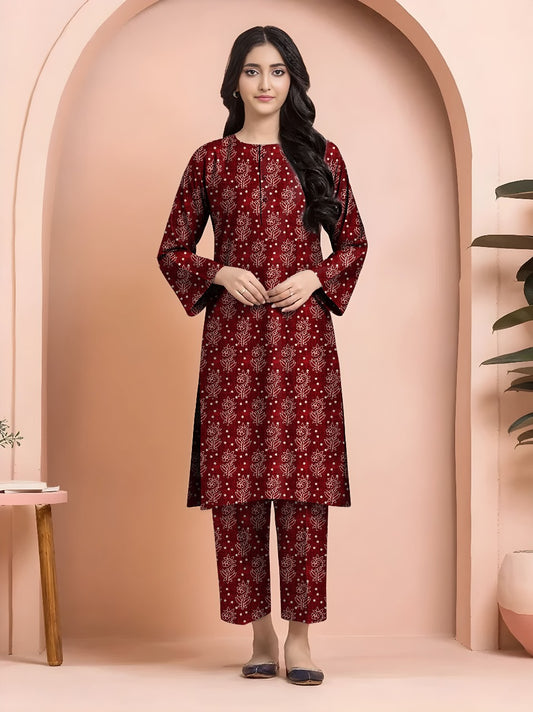 2pc Print khaddar Edenrobe C-020