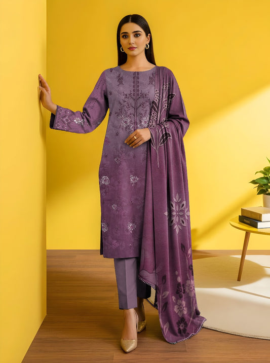3pc EMB Nisha Designer V-2544