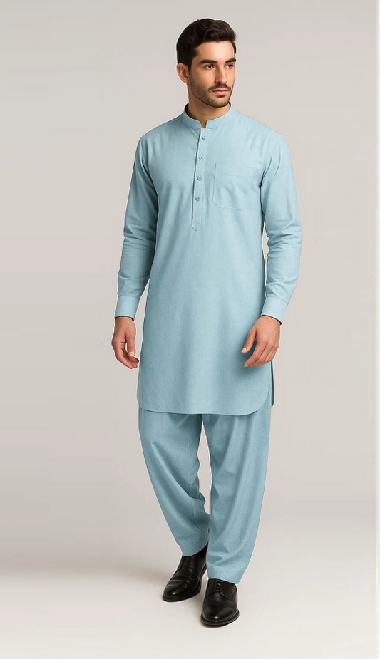 Kalash Wool Sapphire Mens Suit V644