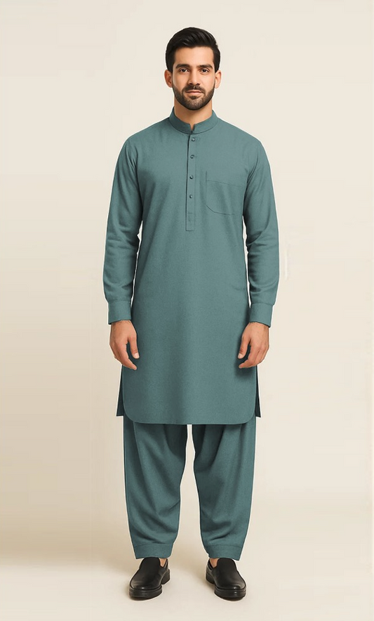 Kalash Wool Sapphire Mens Suit V647