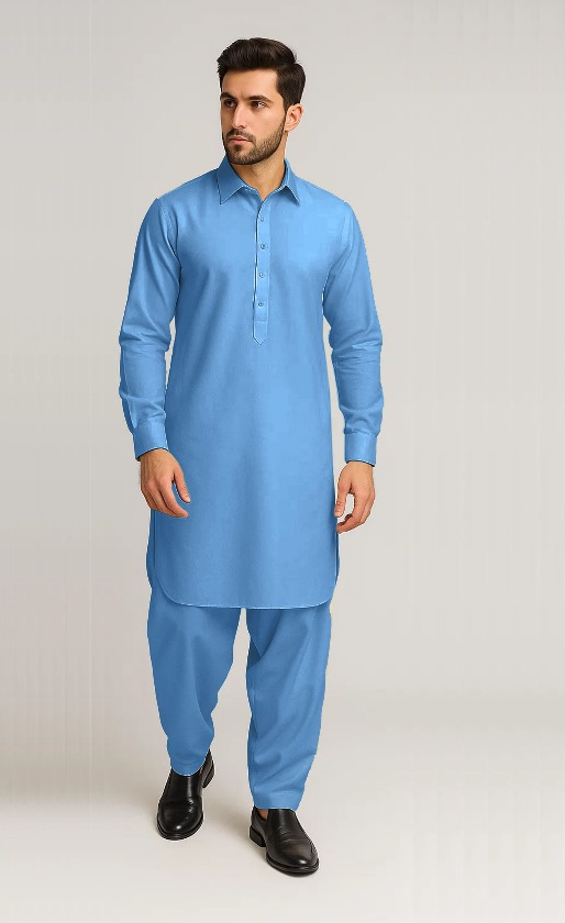 Kalash Wool Sapphire Mens Suit V650