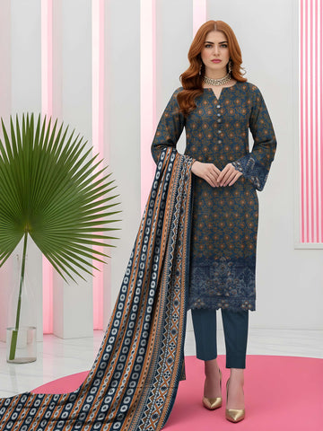 3PC Printed Khaddar Taana Baana Emb TB-5602 3PC Printed Khaddar Taana Baana Emb TB-5602