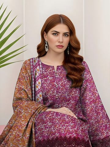 3PC Printed Khaddar Taana Baana Emb TB-5606 3PC Printed Khaddar Taana Baana Emb TB-5606