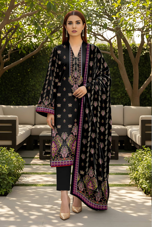 3pc Print Vintax Peach Bareeza 6588