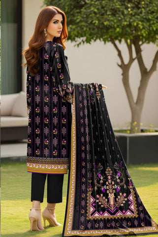 3pc Print Vintax Peach Bareeza 6589
