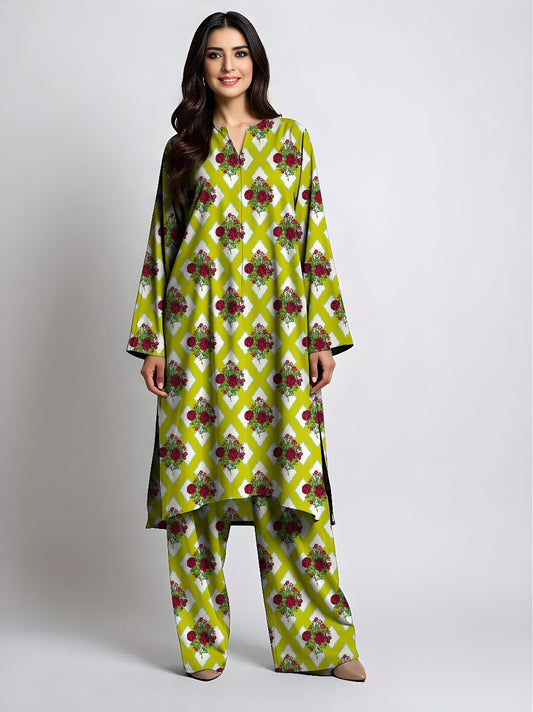 2pc Print Linen Bareeze C-6554