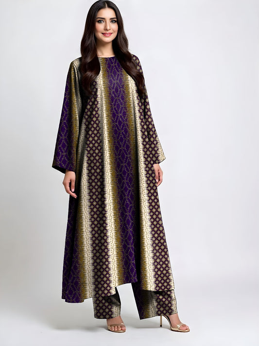 2pc Print Linen Bareeze C-6557