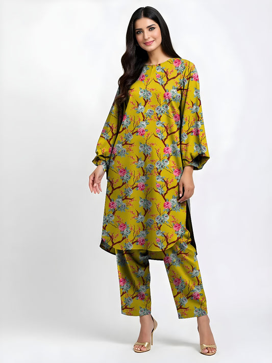 2pc Print Linen Bareeze C-6562