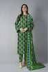 3pc Print Linen Bareeze 6762