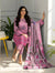 3pc Print EMB Viscose Bareeze V-2541