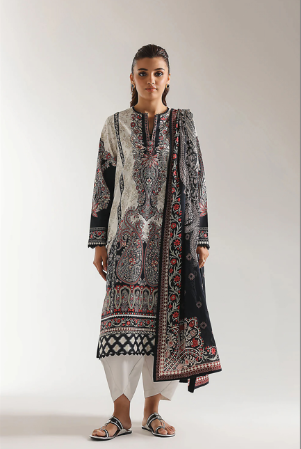 Print 3pc Ethnic Linen 902
