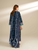 3pc Print Linen Sapphire V-17