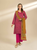 3pc Print Linen Sapphire V-17