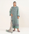3pc Print Linen Sapphire V-17