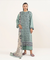 3pc Print Linen Sapphire V-17
