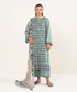 3pc Print Linen Sapphire V-17