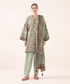 3pc Print Linen Sapphire V-17