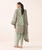 3pc Print Linen Sapphire V-17
