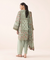 3pc Print Linen Sapphire V-17