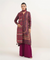 3pc Print Linen Sapphire V-17