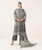 3pc Print Linen Sapphire V-17