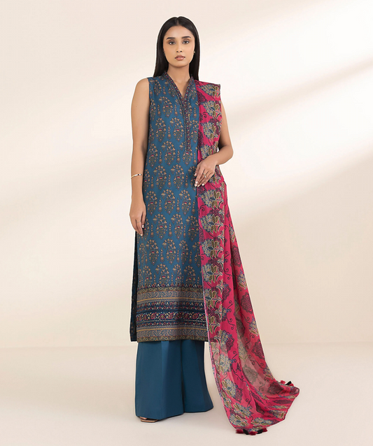 3pc Linen Sapphire V318